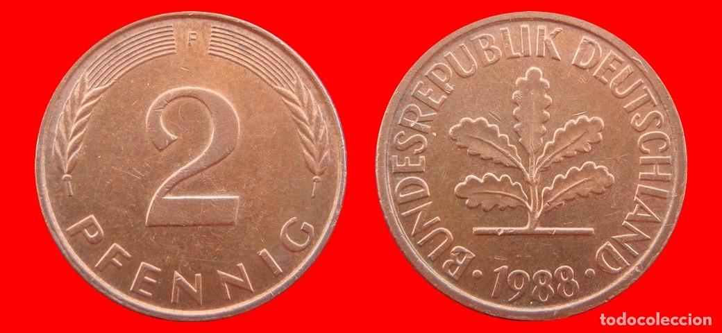 Monedas antiguas de Europa: 2 PFENNIG 1988-F BRD ALEMANIA-155027
