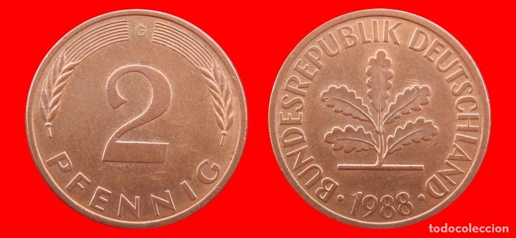 Monedas antiguas de Europa: 2 PFENNIG 1988-G BRD ALEMANIA-155028