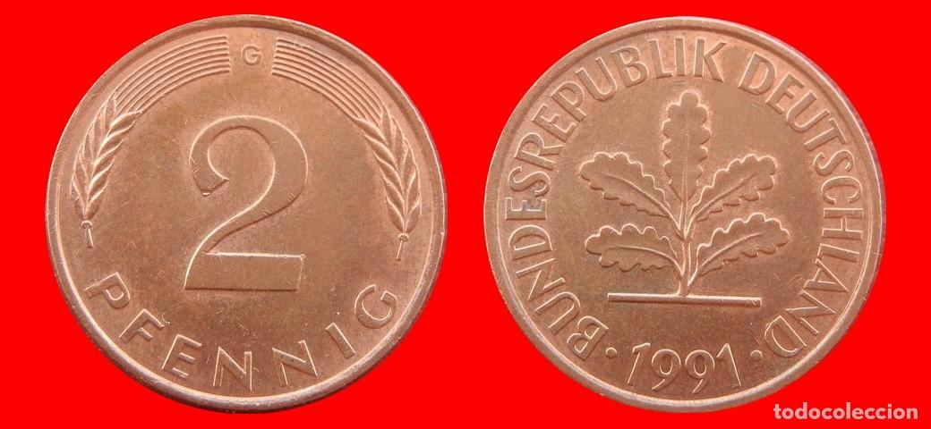 Monedas antiguas de Europa: 2 PFENNIG 1991-G BRD ALEMANIA-155032