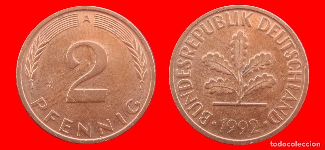 Monedas antiguas de Europa: 2 PFENNIG 1992-A BRD ALEMANIA-155033