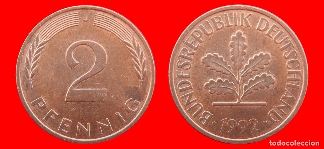 Monedas antiguas de Europa: 2 PFENNIG 1992-J BRD ALEMANIA-155035