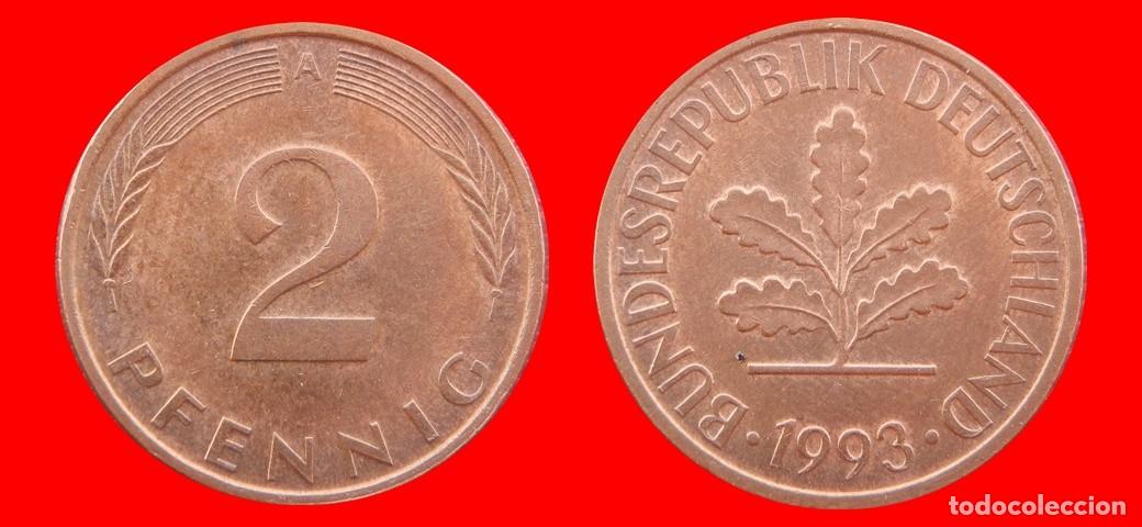 Monedas antiguas de Europa: 2 PFENNIG 1993-A BRD ALEMANIA-155036