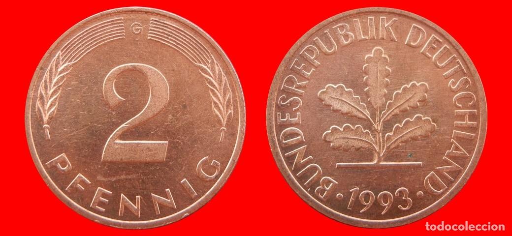 Monedas antiguas de Europa: 2 PFENNIG 1993-G BRD ALEMANIA-155037