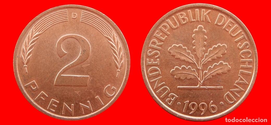 Monedas antiguas de Europa: 2 PFENNIG 1996-D BRD ALEMANIA-155044
