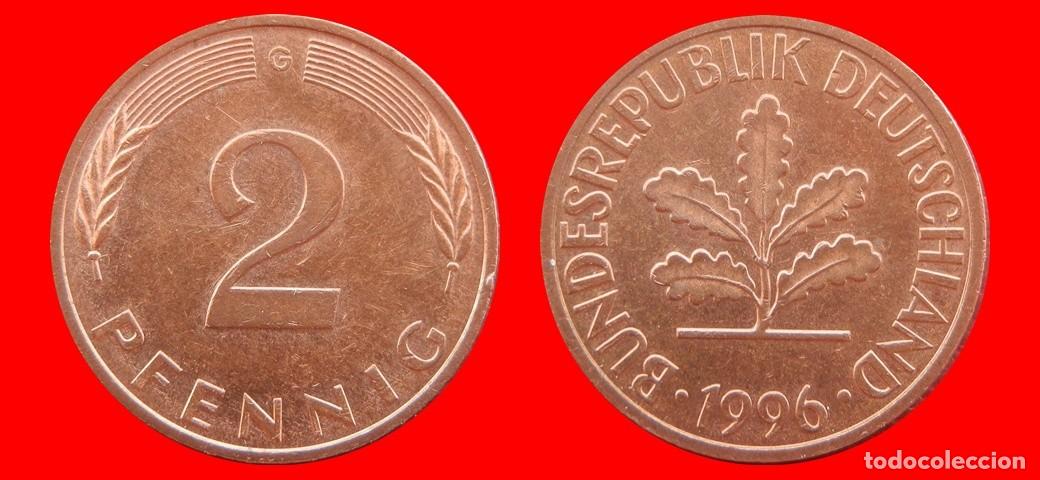 Monedas antiguas de Europa: 2 PFENNIG 1996-G BRD ALEMANIA-155046