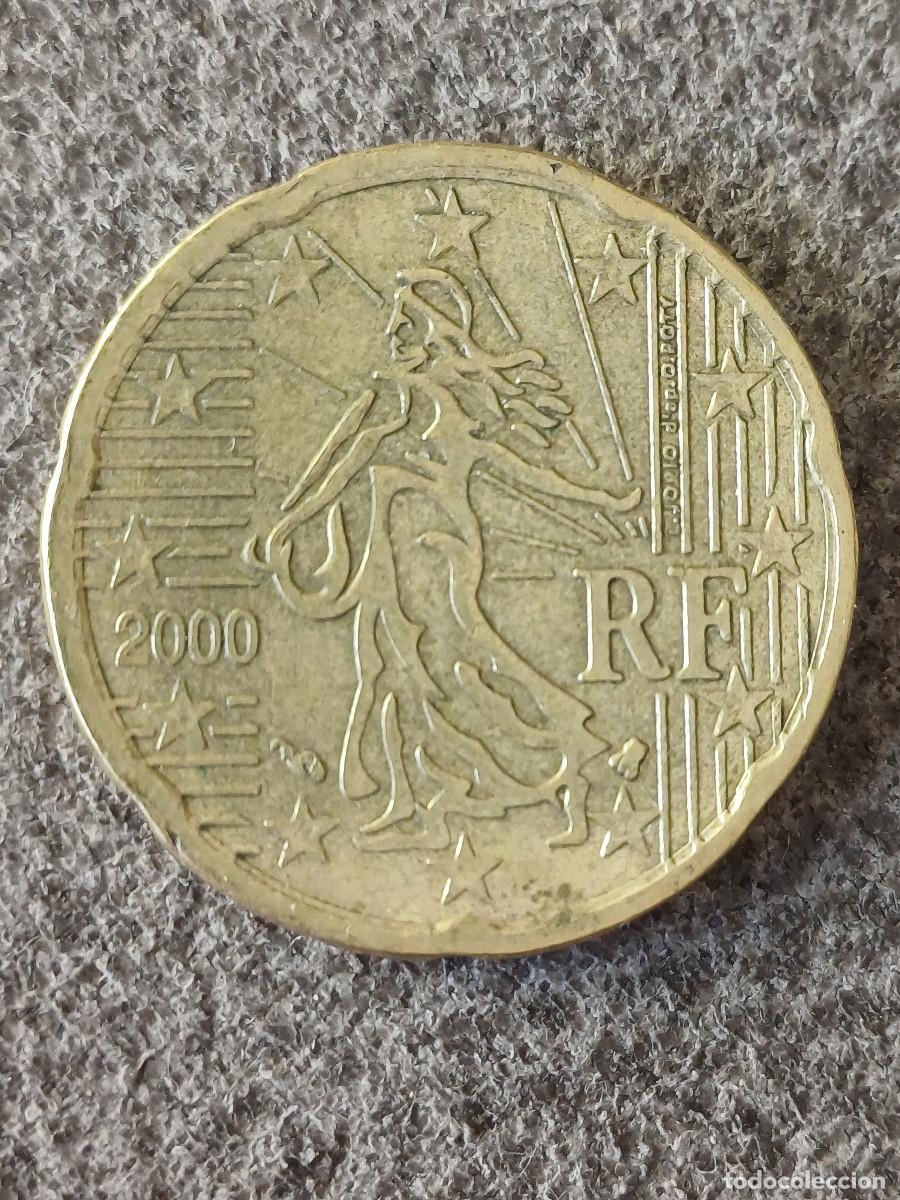Monedas antiguas de Europa: Moneda de 20 centimos Francia del a&ntilde;o 2000 en perfecto estado.