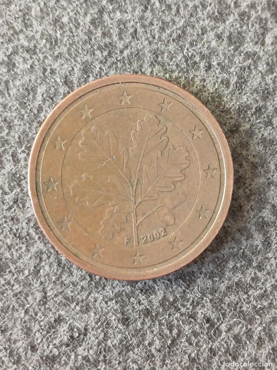Monedas antiguas de Europa: Moneda de 2 c&eacute;ntimos de Alemania del a&ntilde;o 2002 ceca F. Sin errores aparentes.