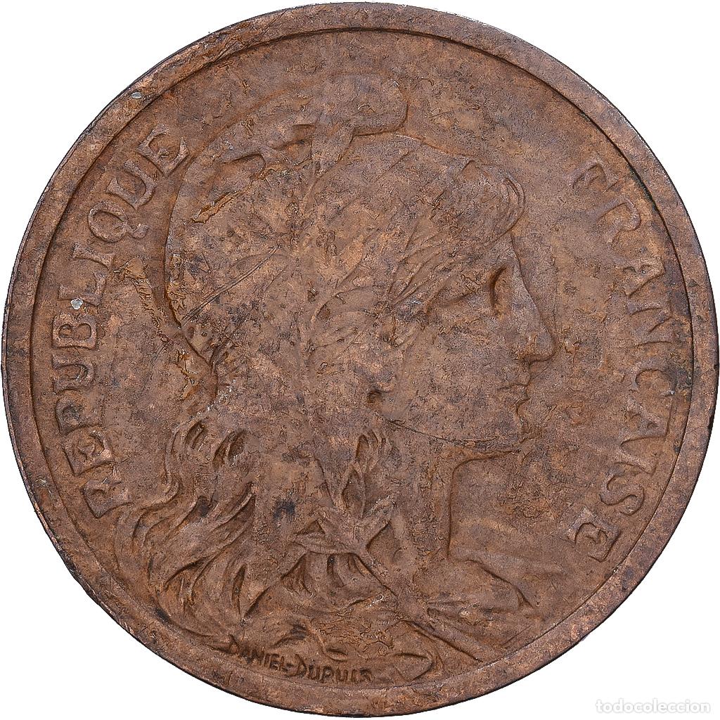 Monedas antiguas de Europa: [#1546514] Francia, 2 Centimes, Daniel-Dupuis, 1902, MDP, Bronce, MBC, Gadoury:107