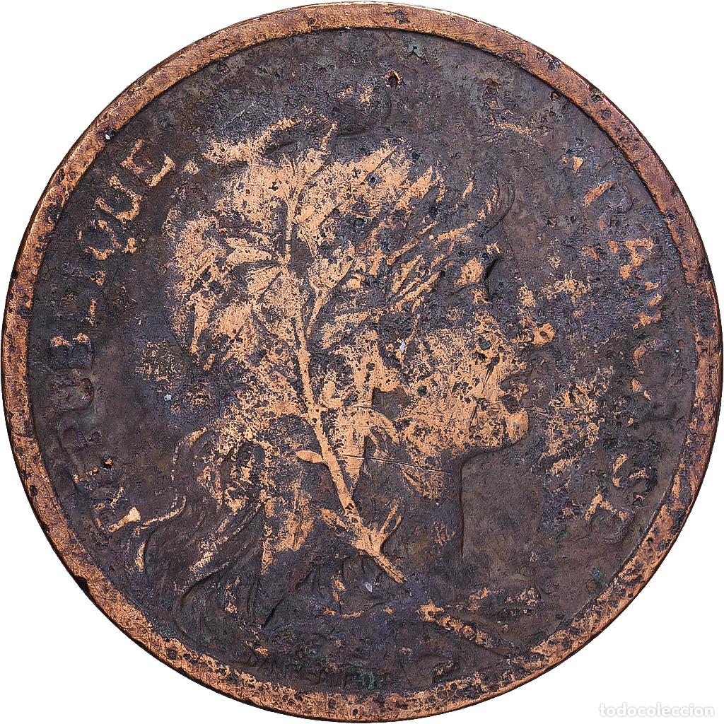 Monedas antiguas de Europa: [#1546516] Francia, 2 Centimes, Daniel-Dupuis, 1904, MDP, Bronce, BC+, Gadoury:107