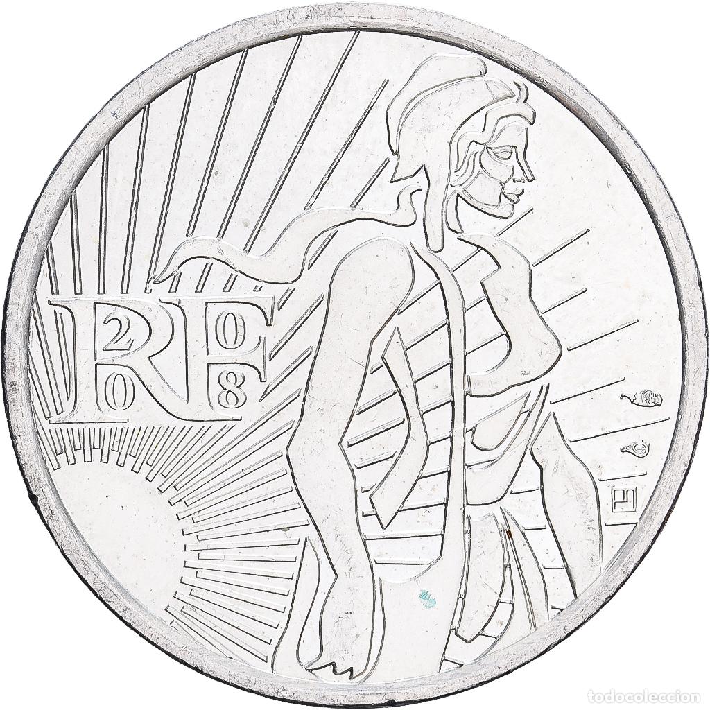 Monedas antiguas de Europa: [#1546461] Francia, 5 Euro, Semeuse, 2008, MDP, Plata, MBC, KM:1534