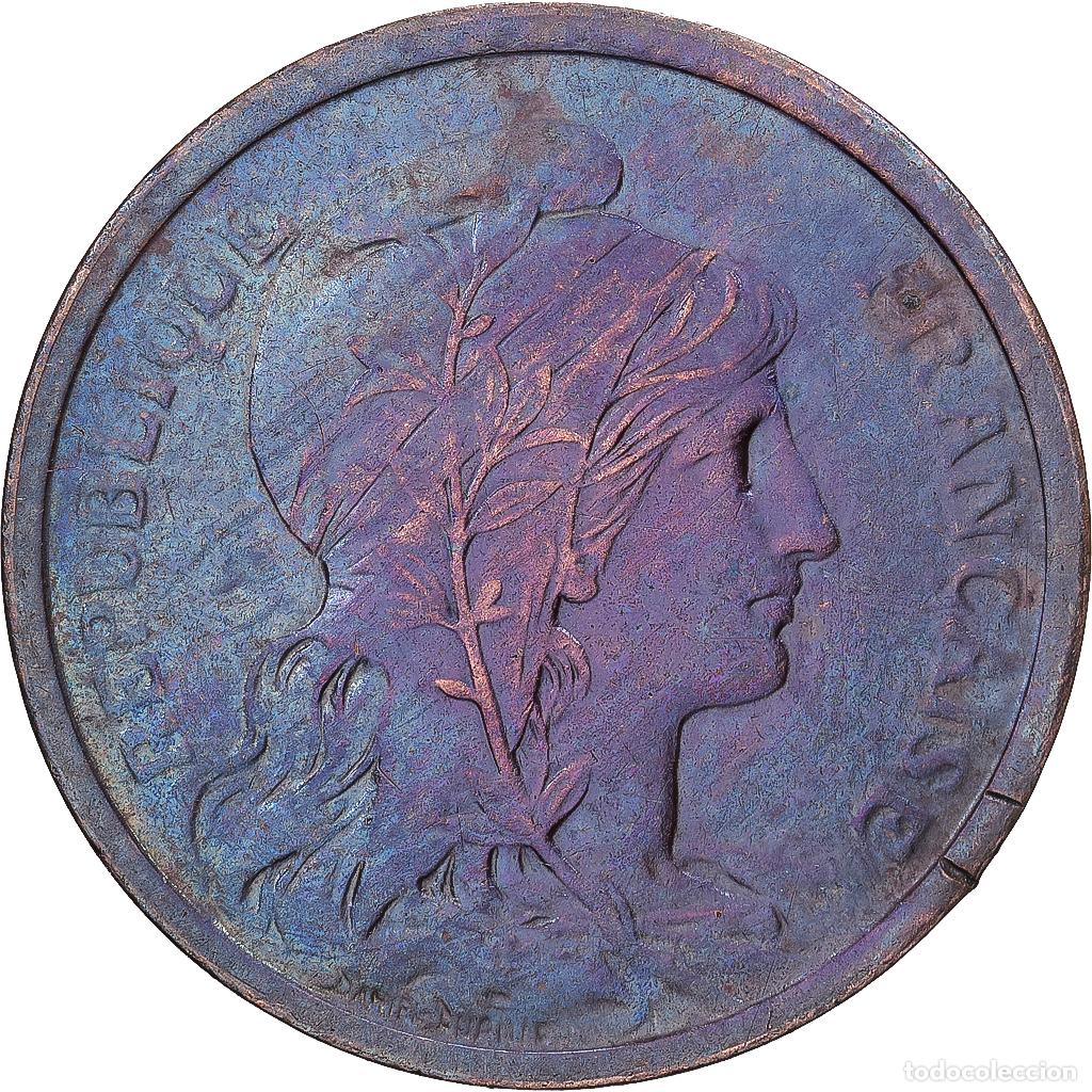 Monedas antiguas de Europa: [#1546520] Francia, 2 Centimes, Daniel-Dupuis, 1912, MDP, Bronce, MBC+, Gadoury:107