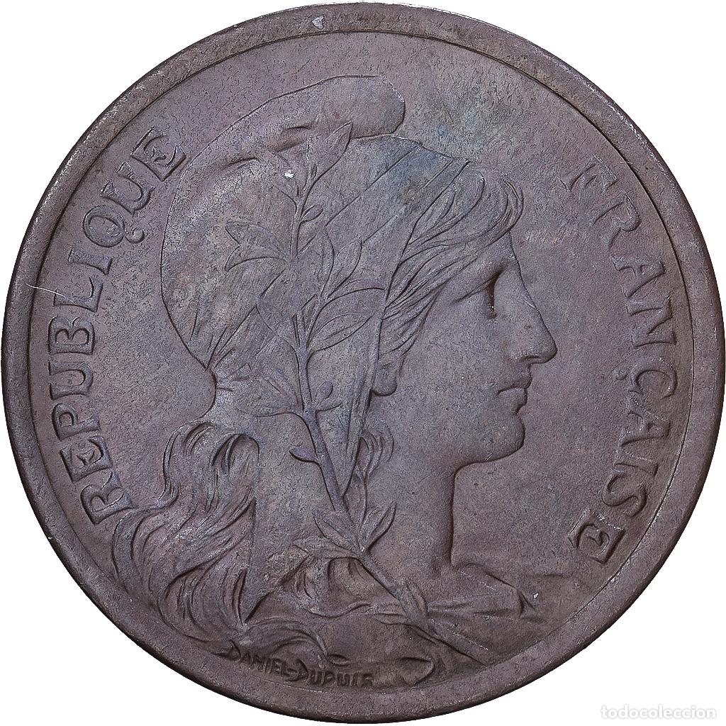 Monedas antiguas de Europa: [#1546521] Francia, 2 Centimes, Daniel-Dupuis, 1913, MDP, Bronce, MBC+, Gadoury:107