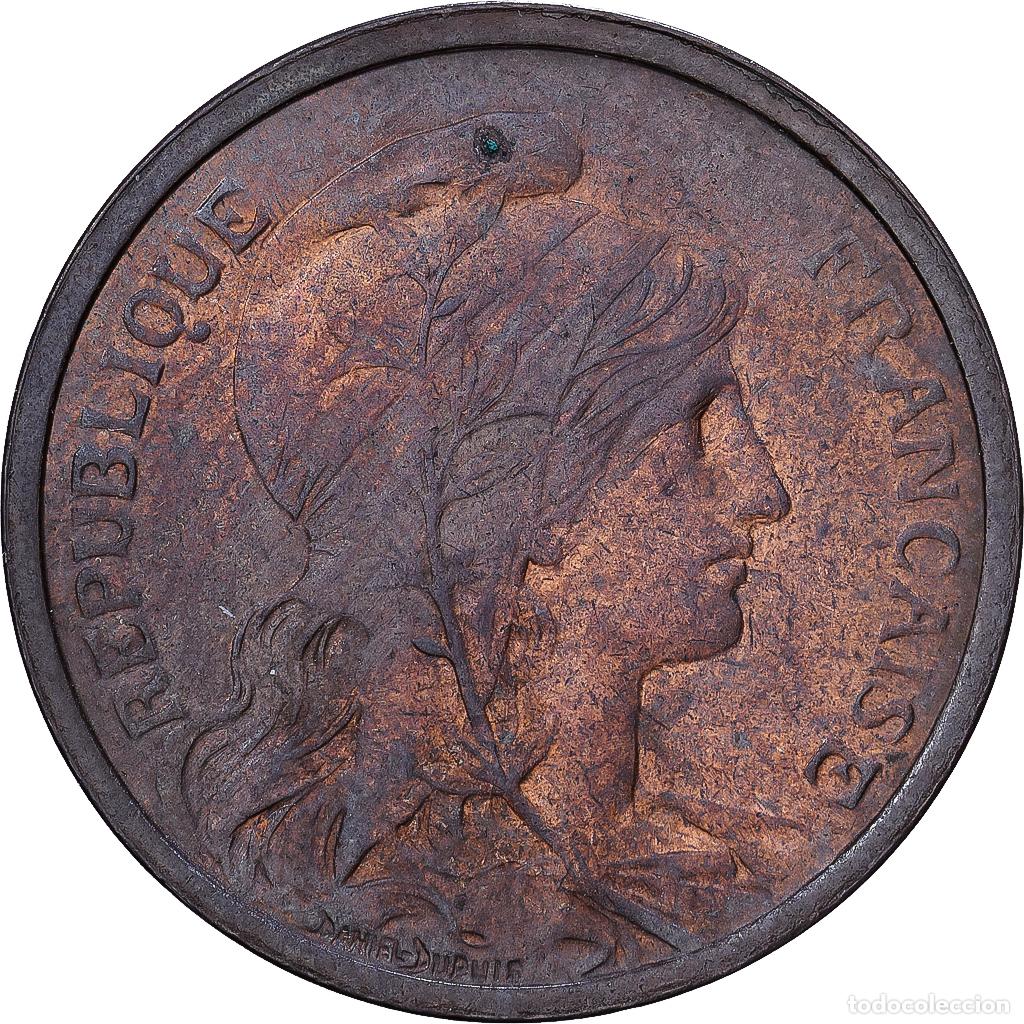 Monedas antiguas de Europa: [#1546525] Francia, 2 Centimes, Daniel-Dupuis, 1920, MDP, Bronce, MBC, Gadoury:107