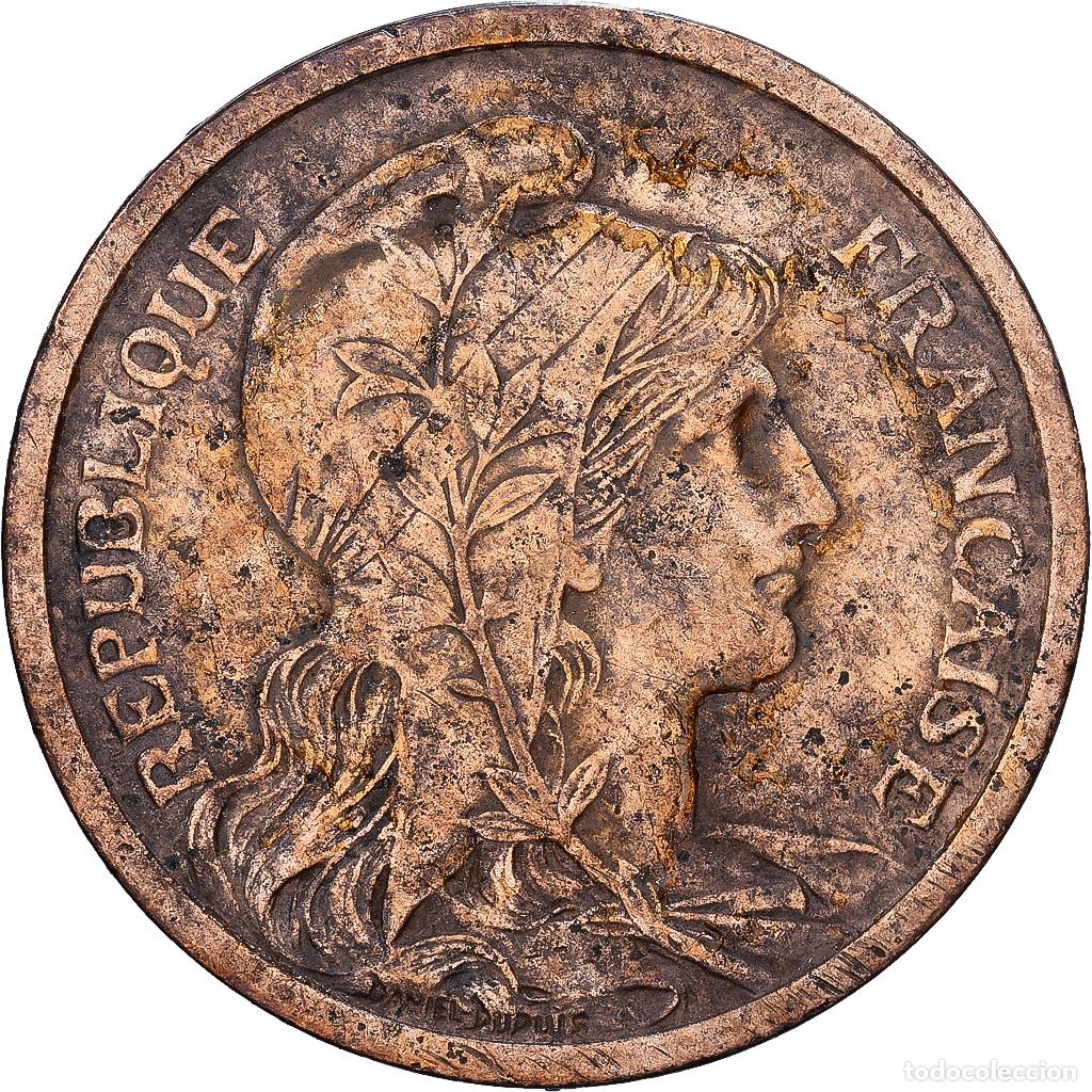Monedas antiguas de Europa: [#1546513] Francia, 2 Centimes, Daniel-Dupuis, 1901, MDP, Bronce, MBC+, Gadoury:107