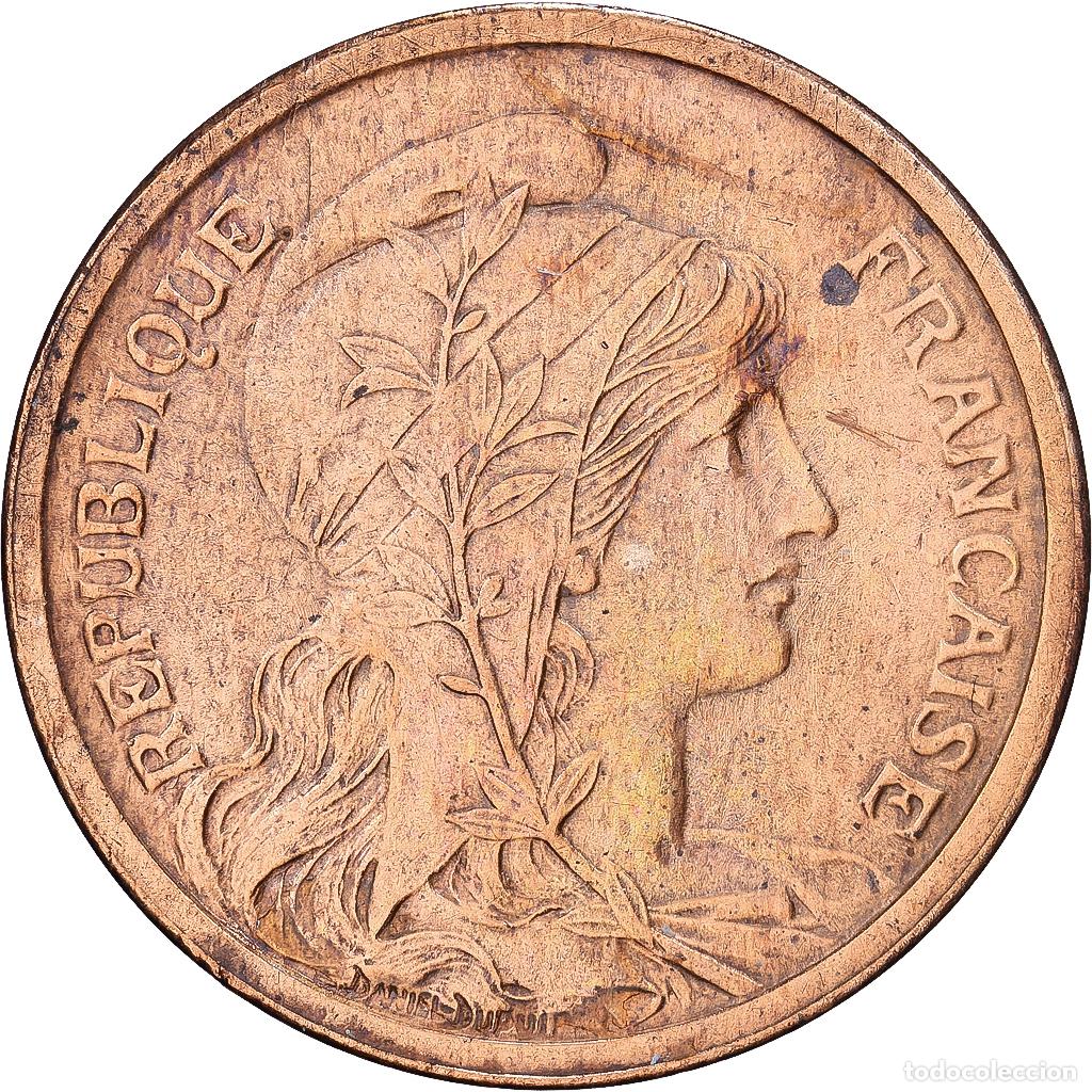 Monete antiche di Europa: [#1546526] Francia, 2 Centimes, Daniel-Dupuis, 1909, MDP, Bronce, MBC, Gadoury:107
