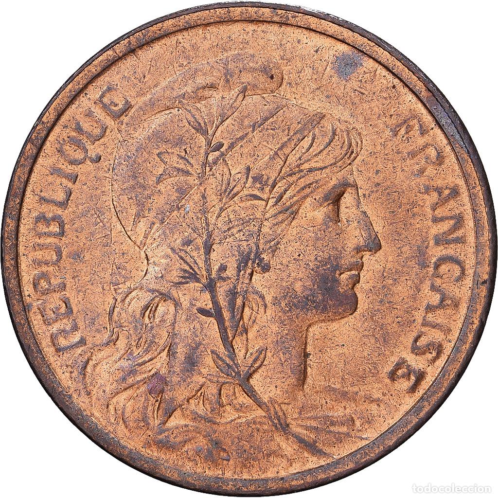 Monete antiche di Europa: [#1546524] Francia, 2 Centimes, Daniel-Dupuis, 1919, MDP, Bronce, EBC+, Gadoury:107