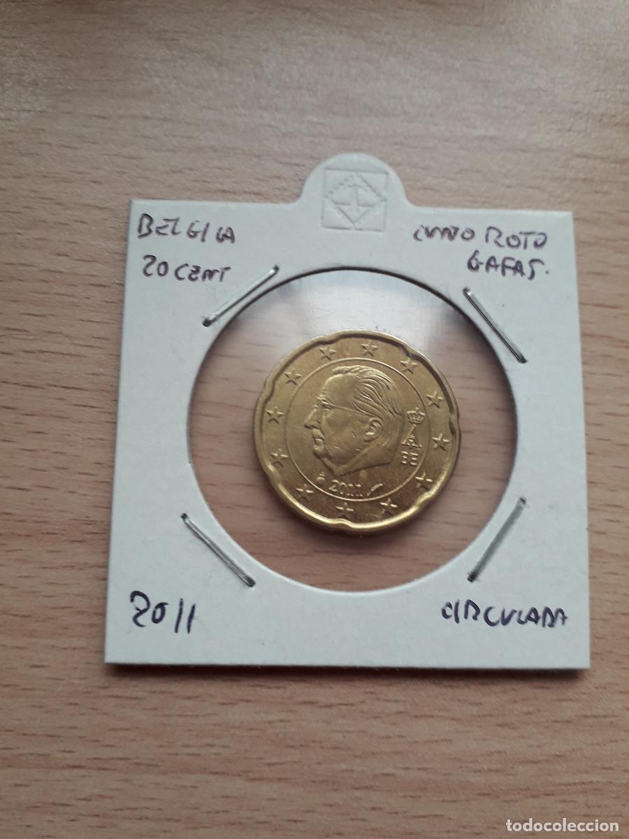 Monedas antiguas de Europa: 003806NUM-X0048-Belgica - 20 cent &euro; -2011 - Cu&ntilde;o roto gafas - encartonada