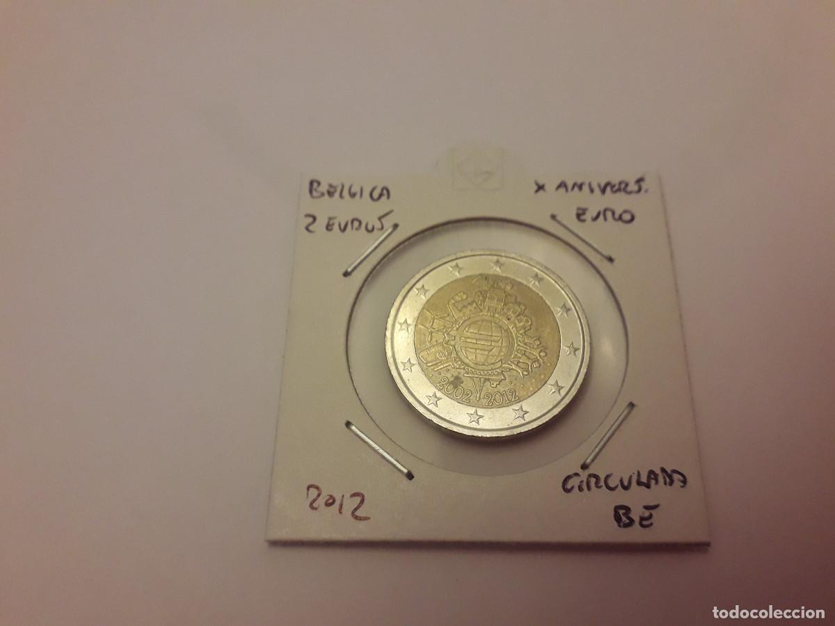 Monedas antiguas de Europa: 003809NUM-X0051-Belgica - 2 &euro; -2012 - X aniversario euro - encartonada