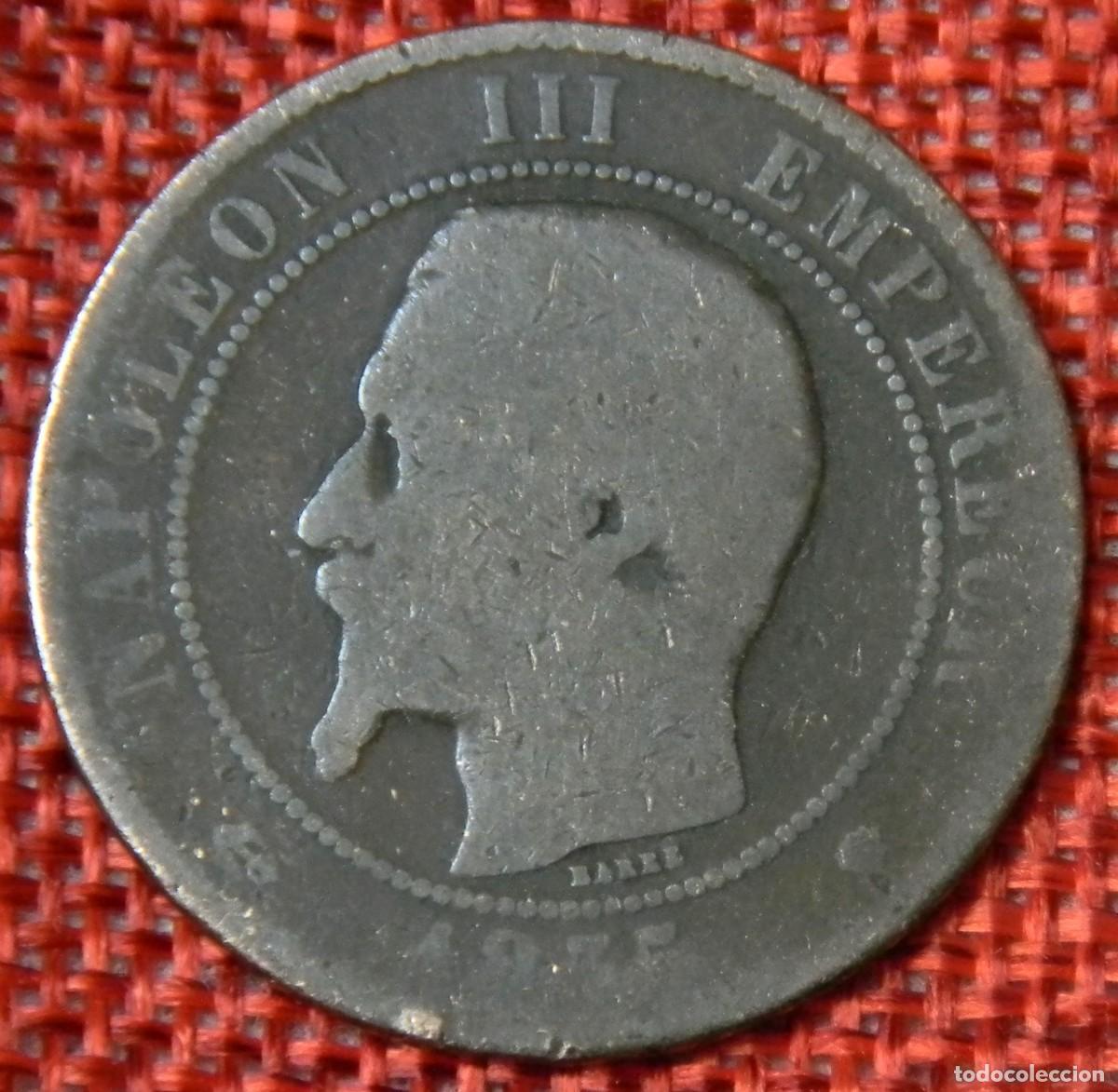 Monedas antiguas de Europa: Francia France 10 Dix centimes, A&ntilde;o 1852 - 1857