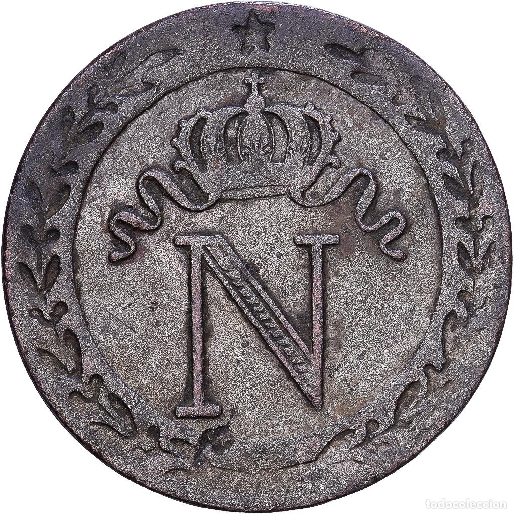 Monedas antiguas de Europa: [#1546550] Francia, Napoleon I, 10 Centimes, 1808, Paris, Vell&oacute;n, MBC, Gadoury:190