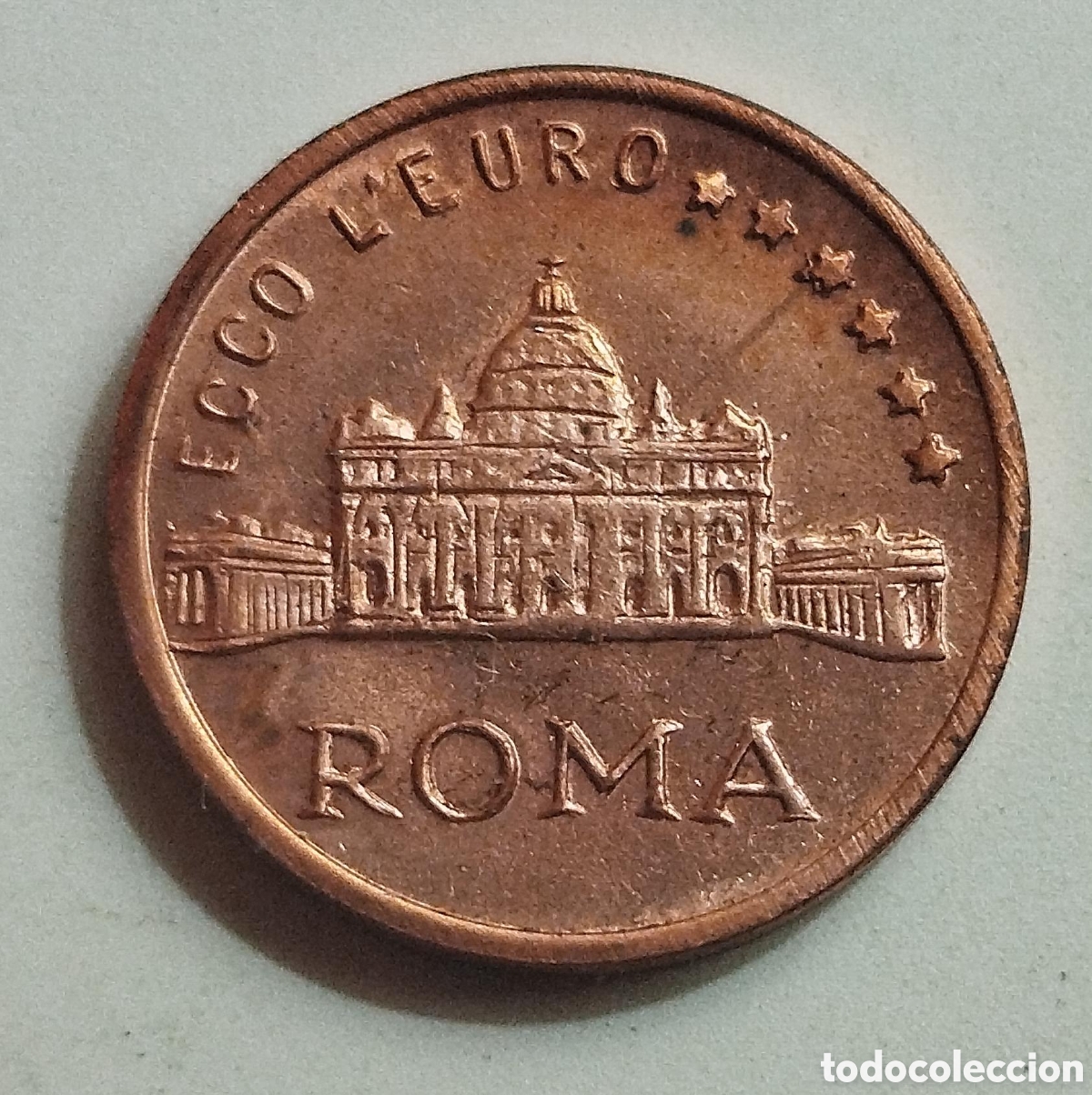 Monedas antiguas de Europa: Moneda 1 C&eacute;ntimo Juan Pablo II - Ecco Euro 2000