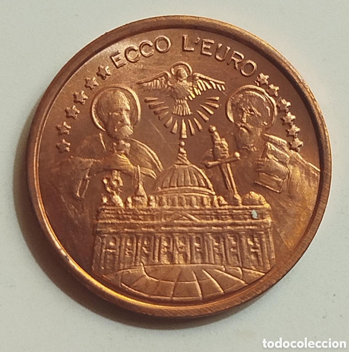Monedas antiguas de Europa: Moneda 5 C&eacute;ntimos Ecco Euro Prueba 2000 Juan Pablo II
