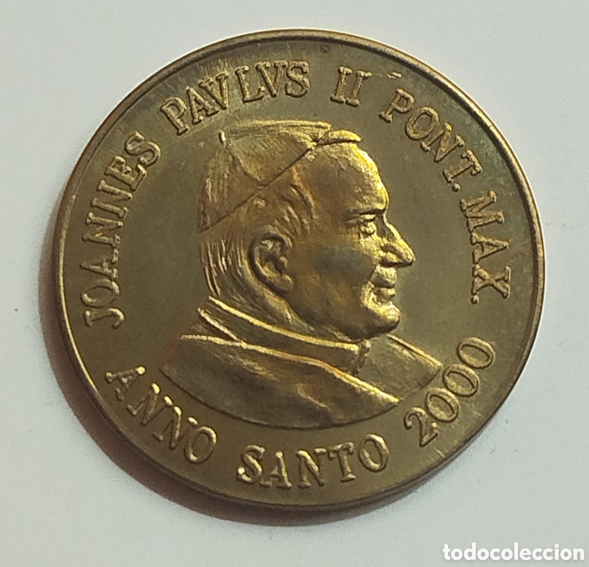 Monedas antiguas de Europa: Moneda 50 C&eacute;ntimos Ecco Euro Prueba Juan Pablo II 2000
