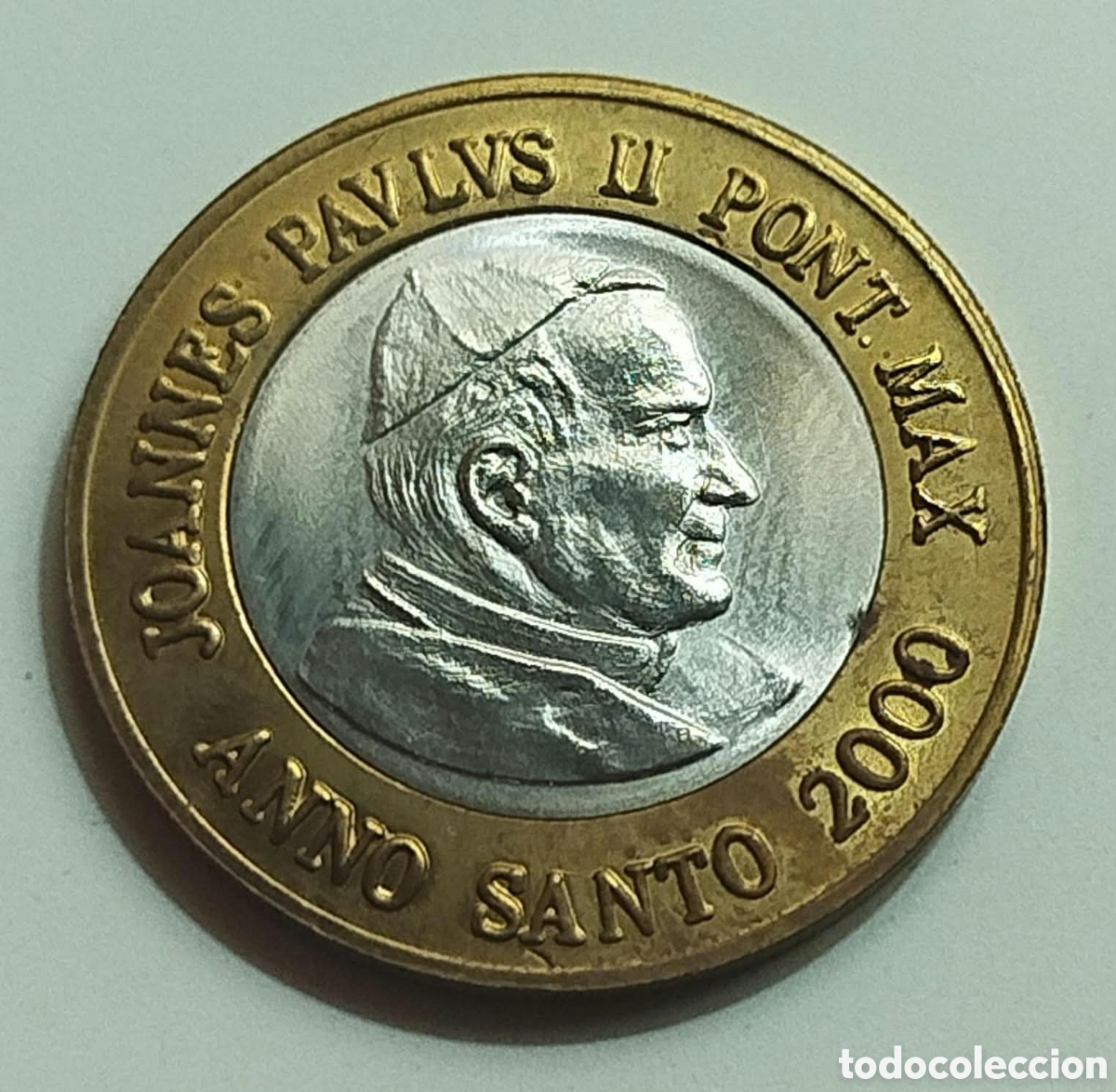 Monedas antiguas de Europa: Moneda 1 Euro Ecco Prueba 2000 Juan Pablo II A&ntilde;o Santo