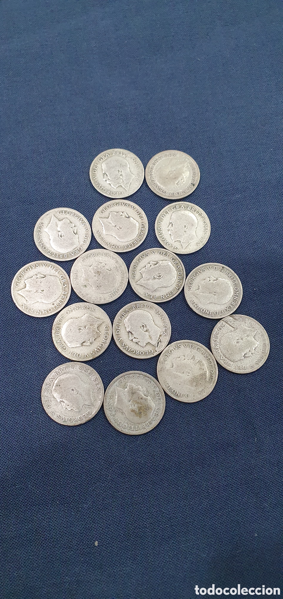 Alte M&uuml;nzen aus Europa: Lote de monedas Inglaterra Six Pence. Plata 0.500. Varios a&ntilde;os. (L135)