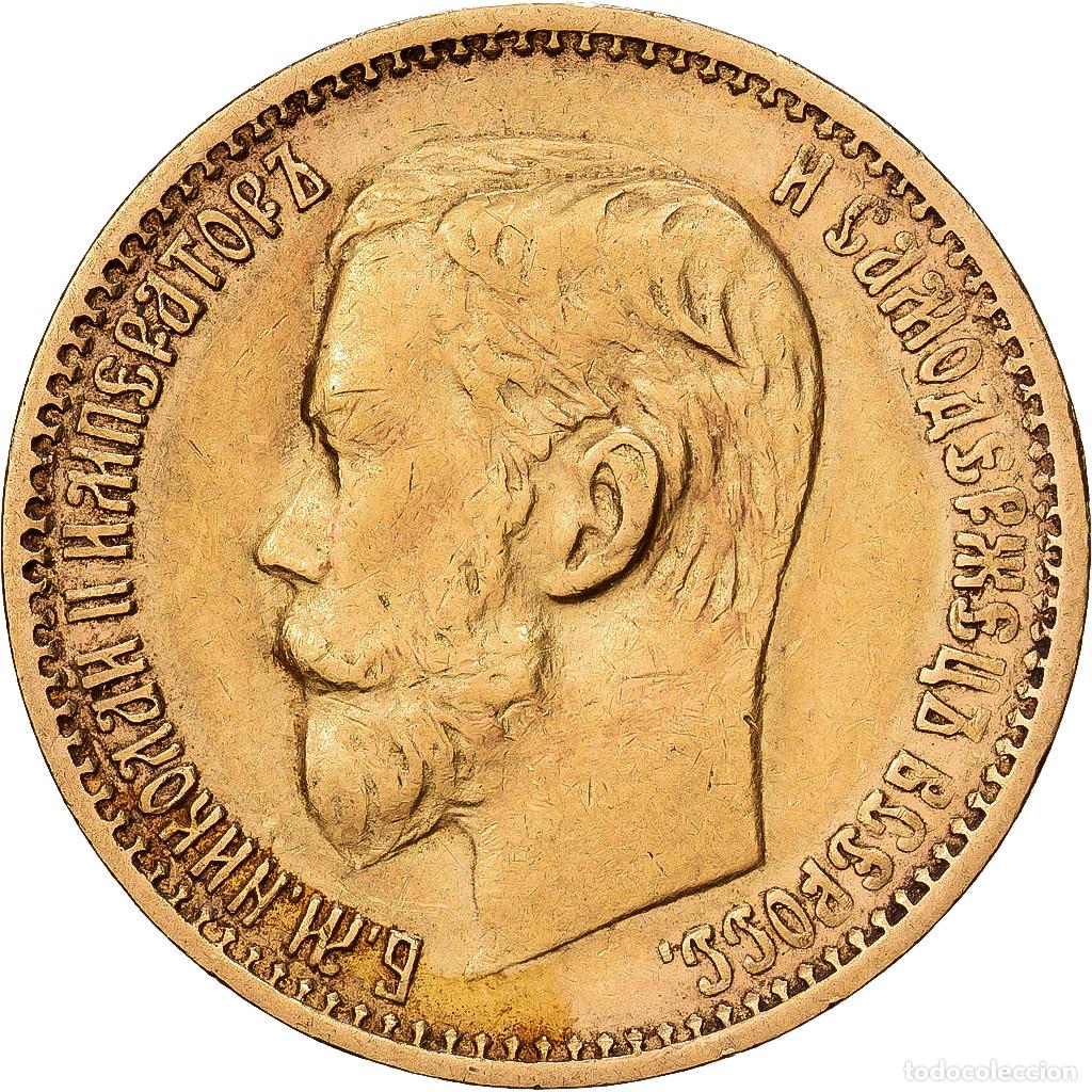 Monedas antiguas de Europa: [#1551146] Rusia, Nicholas II, 5 Roubles, 1898, St. Petersburg, Oro, MBC+, KM:62
