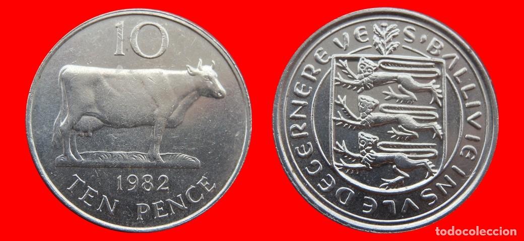 Monedas antiguas de Europa: 10 PENIQUES PENCE 1982 GUERNESEY-155089