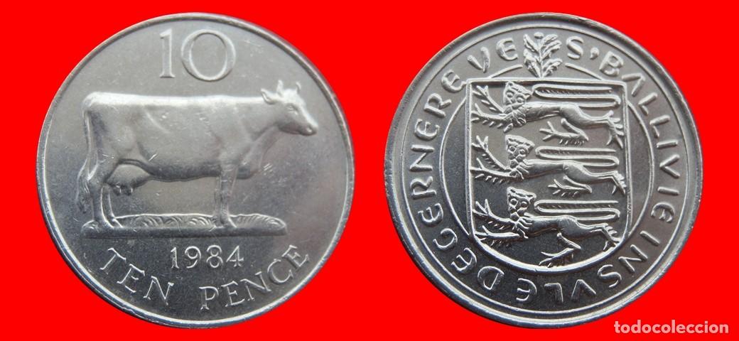Monedas antiguas de Europa: 10 PENIQUES PENCE 1984 GUERNESEY-155090