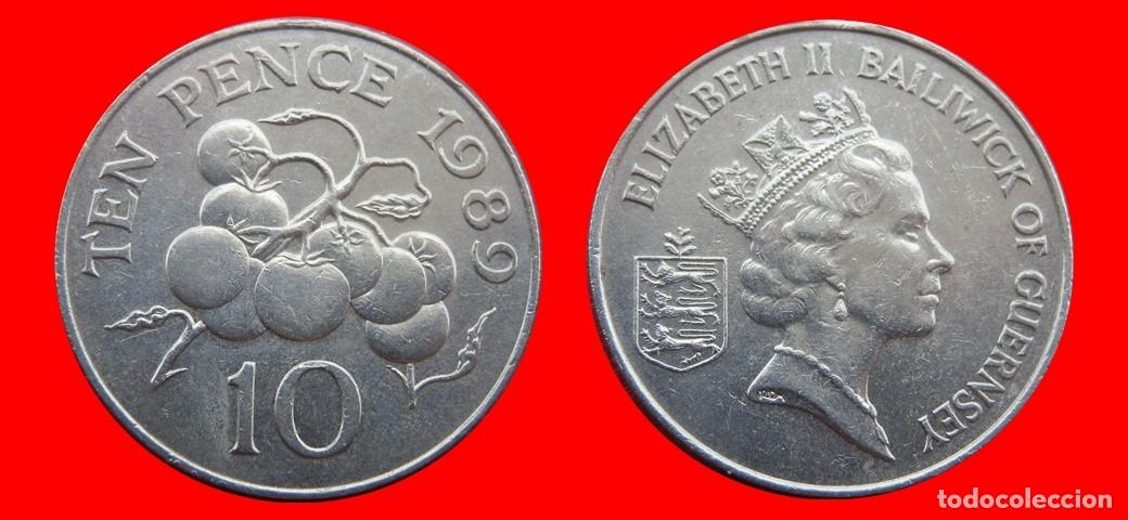 Monedas antiguas de Europa: 10 PENIQUES PENCE 1989 GUERNESEY-155091