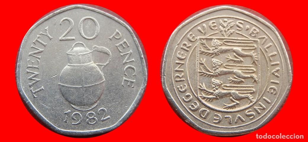 Monedas antiguas de Europa: 20 PENIQUES PENCE 1982 GUERNESEY-155092