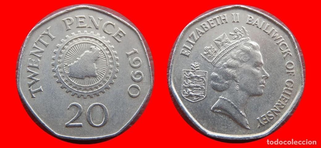 Monedas antiguas de Europa: 20 PENIQUES PENCE 1990 GUERNESEY-155094