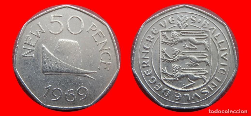 Monedas antiguas de Europa: 50 PENIQUES PENCE 1969 GUERNESEY-155100
