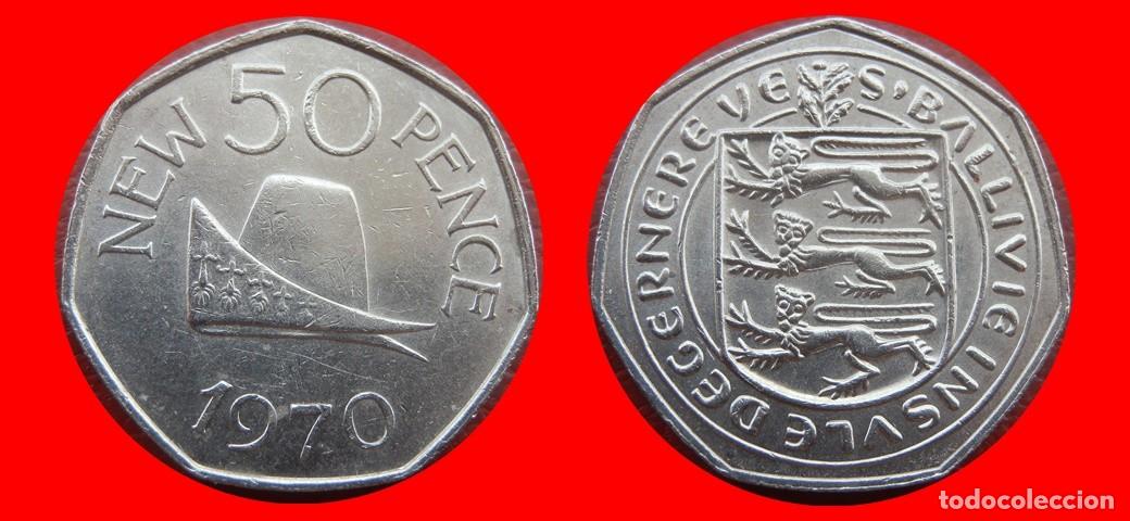 Monedas antiguas de Europa: 50 PENIQUES PENCE 1970 GUERNESEY-155101