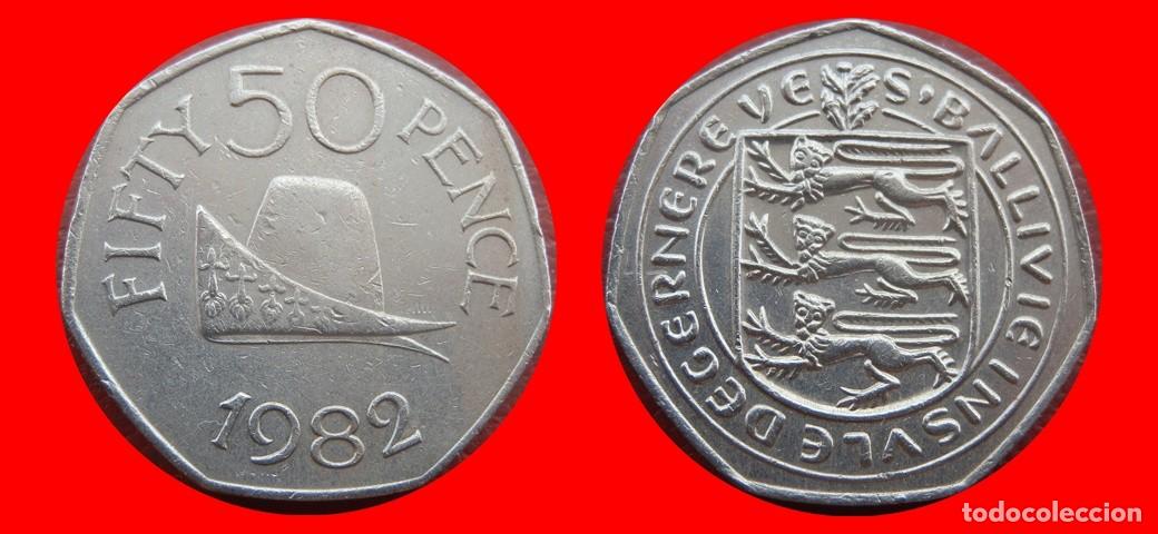 Monedas antiguas de Europa: 50 PENIQUES PENCE 1982 GUERNESEY-155103