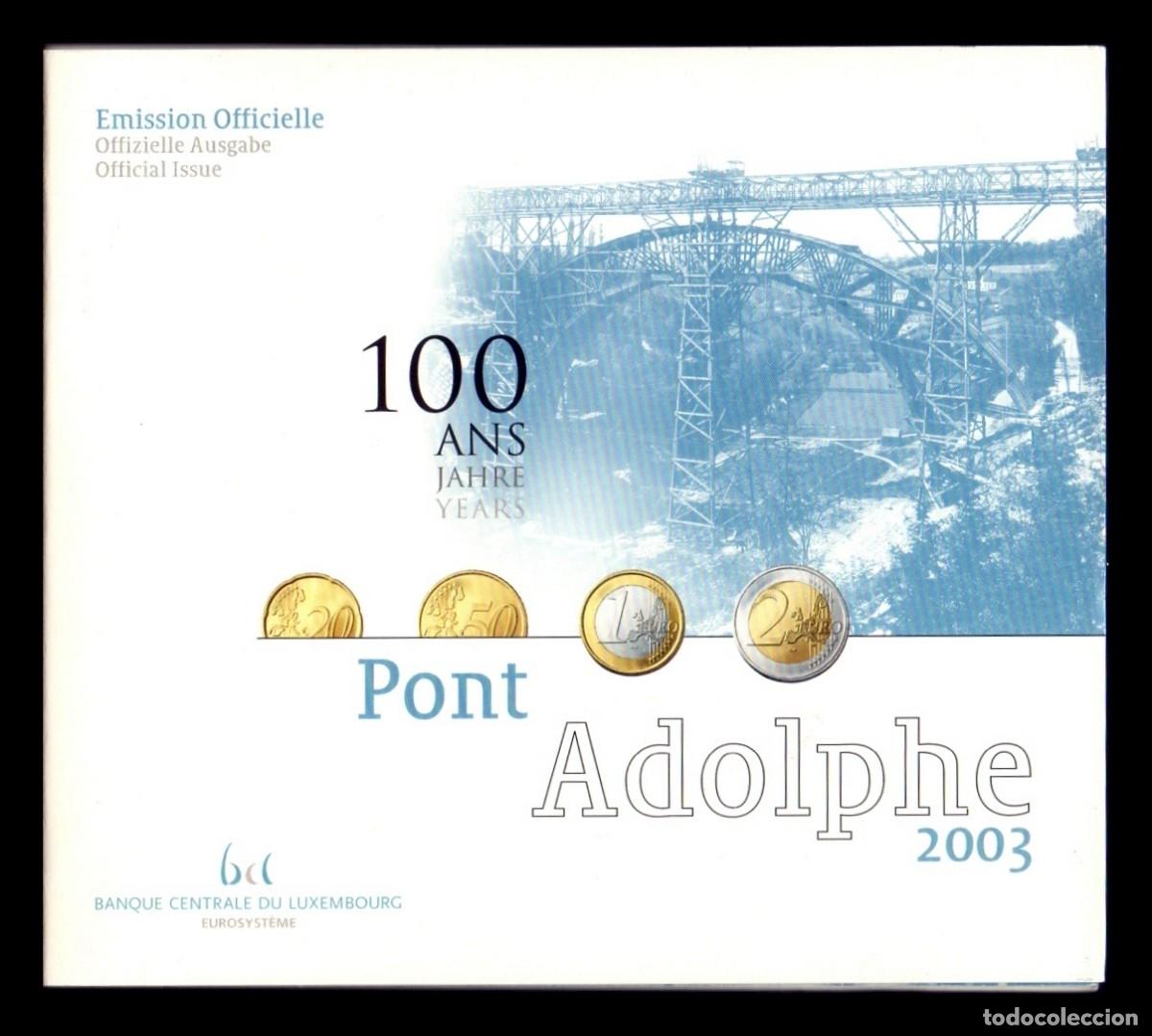 Monedas antiguas de Europa: Luxemburgo Cartera Euro Set 8 Monedas Emisi&oacute;n Oficial Conmemorativa 2003 Sc Unc