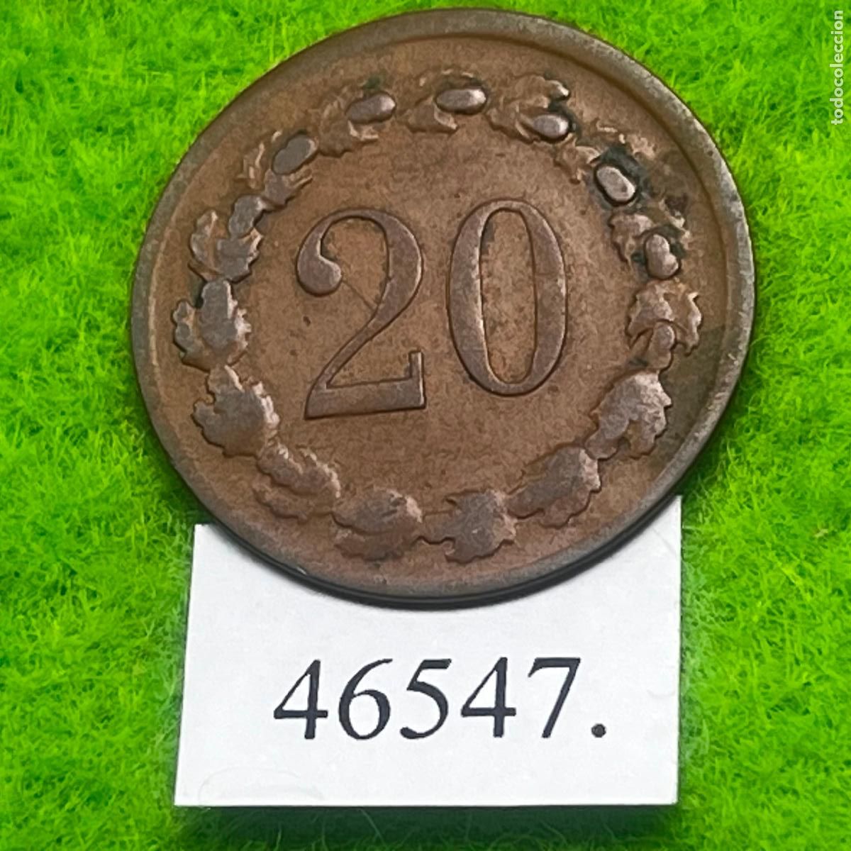 Monedas antiguas de Europa: ficha, Alemania, posguerra (a&ntilde;os 20), wertmarke, 20 pfennig, c&eacute;ntimos, token, jet&oacute;n
