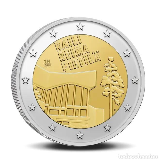 Monedas antiguas de Europa: 2 euros FINLANDIA 2026 Raili y Reima Pietil&auml; S/C