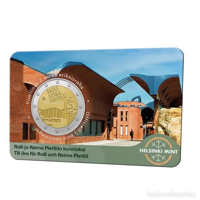 Monedas antiguas de Europa: 2 euros FINLANDIA 2026 Raili y Reima Pietil&auml; en Coin Card versi&oacute;n Finlandes