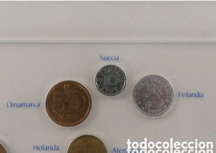 Monedas antiguas de Europa: Colecci&oacute;n monedas enmarcadas - Foto 2