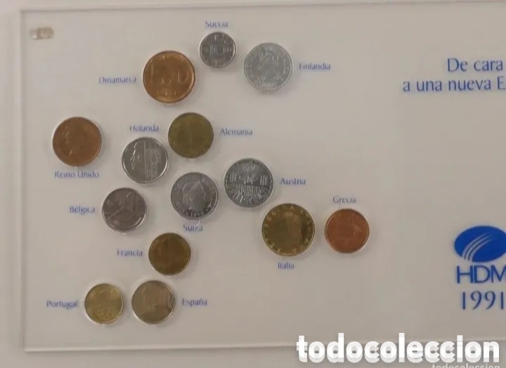 Monedas antiguas de Europa: Colecci&oacute;n monedas enmarcadas - Foto 3