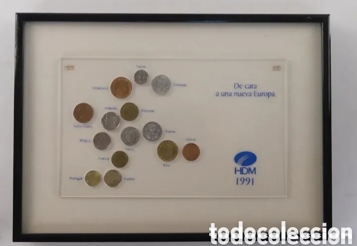 Monedas antiguas de Europa: Colecci&oacute;n monedas enmarcadas - Foto 5
