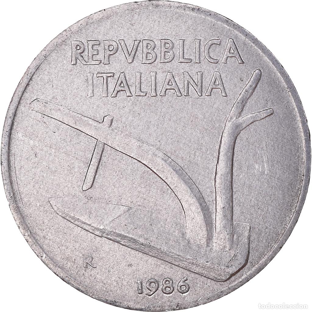 Monedas antiguas de Europa: [#1405200] Moneda, Italia, 10 Lire, 1986