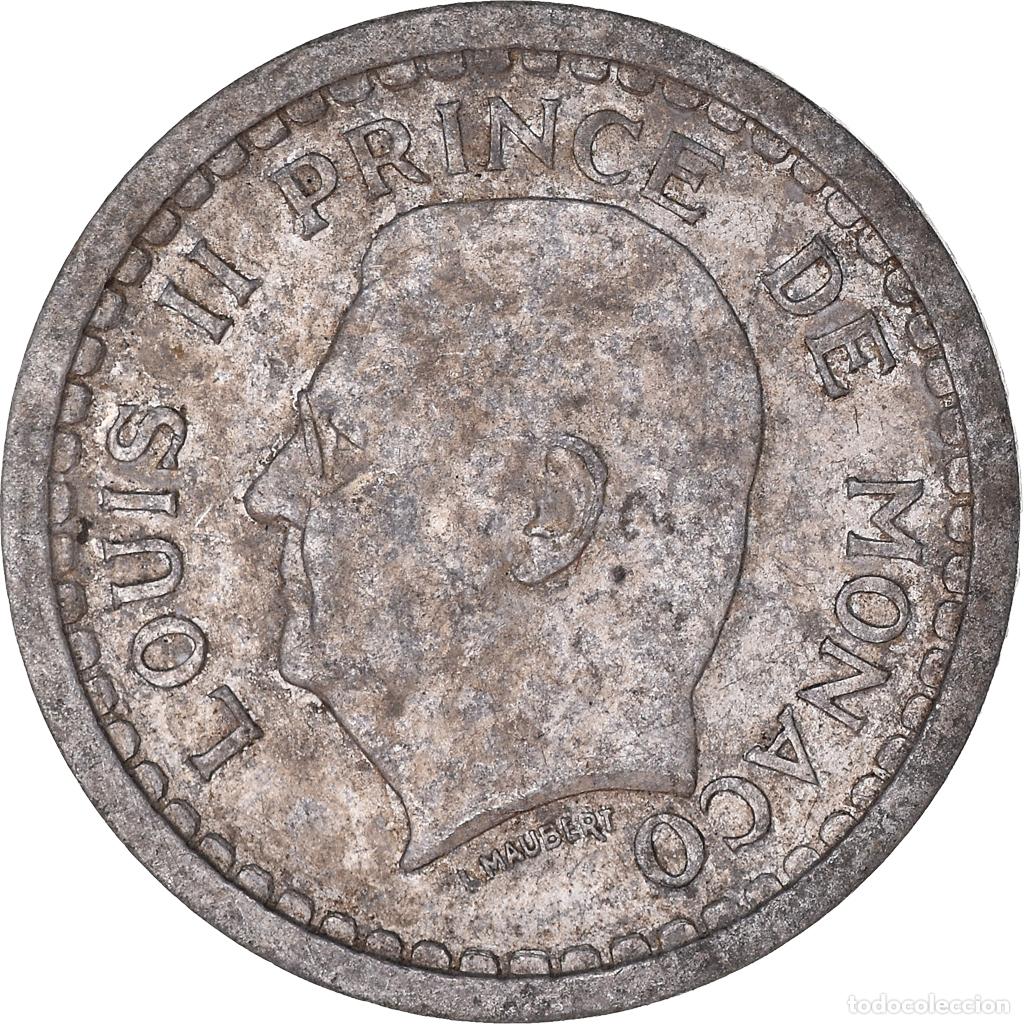 Monedas antiguas de Europa: [#1408308] Moneda, M&oacute;naco, Franc, 1943
