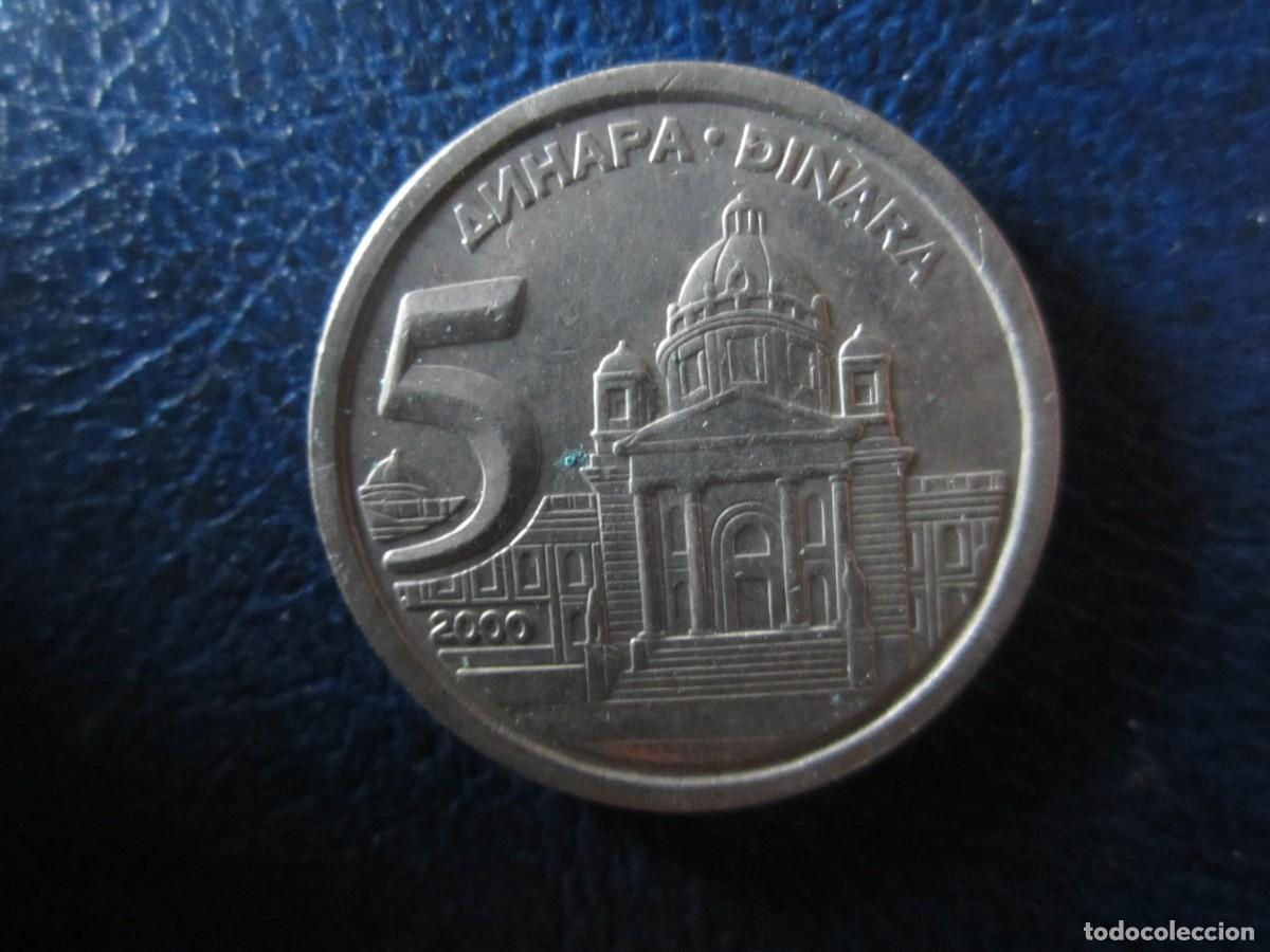 Monedas antiguas de Europa: Yugoslavia 5 Dinares 2000