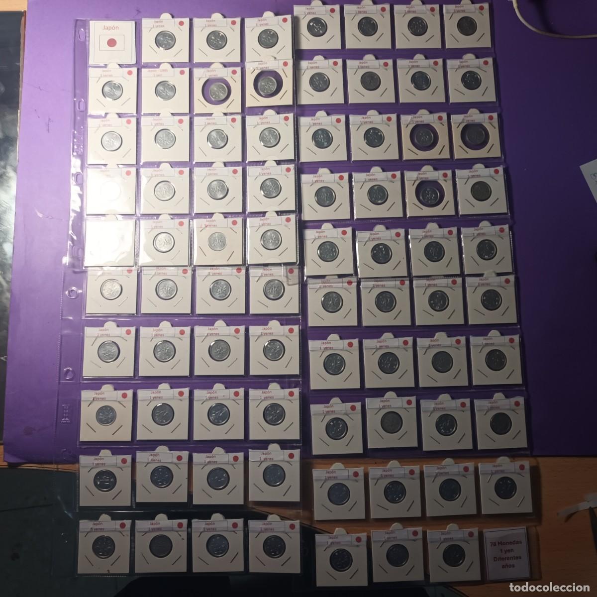 Alte M&uuml;nzen aus Europa: Monedas Japon 78 de 1 Yen. Lote MI-282