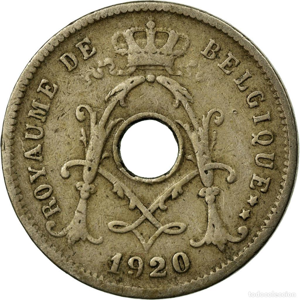 Monedas antiguas de Europa: [#671940] Moneda, B&eacute;lgica, 5 Centimes, 1920, MBC, Cobre - n&iacute;quel, KM:66